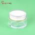120g Cosmetic Packaging Empty Plastic Clear Transparent Body Cream Jar