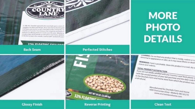 Factory Produced PP Laminated Woven Polypropylene Sack Woven PP Corn Feed Bags