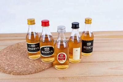 50ml 100ml Mini Clear Bottle Glass Wine Spirit Bottle