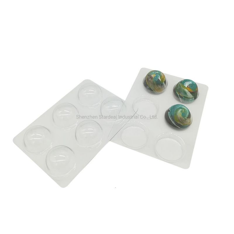 Disposable Plastic Small Chocolate Packing Trays Clear Chocolate Blister Tray