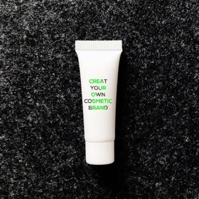 Oval Black White Plastic Face Wash Cream Cosmetic Tube with Gold Lid