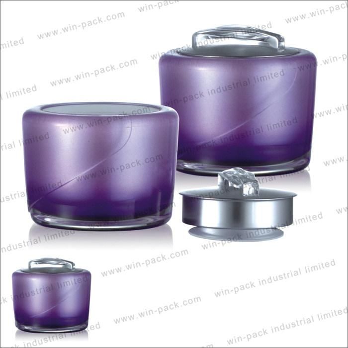 Winpack Hot Sale Cosmetic Packaging Cream Acrylic Pink Jar 15g 30g 50g
