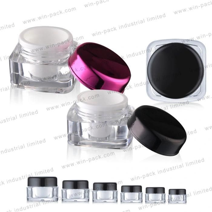 High Quality Luxury Acrylic Cream Jar Skin Care Packing 5g 15g 30g 50g 70g 100g 125g
