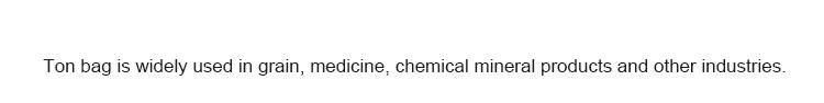 Sand and Building Material Safety Factor 5: 1 High UV Treated 1000kg 100% PP FIBC Bag