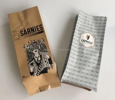 250g 500g Flat Bottom Pouch with Zipper Resealable Food Packaging Bags Plastic Packaging Bag Custom Food Package
