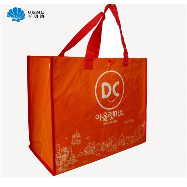 Custom Ecofriendly Colorful Print Laminated PP Plastic Woven Bag
