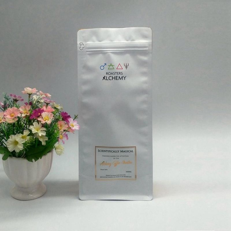 2lb Quad Seal Flat Bottom Bag with Zipper