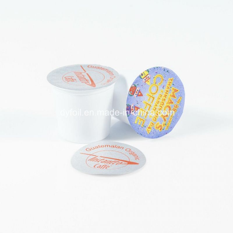 Hot Sale Disposable Custom Printed Aluminum Foil K-Cup Lid