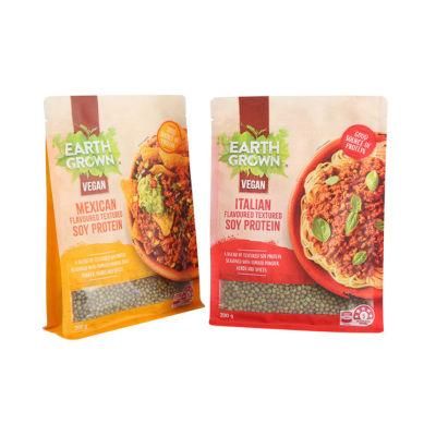 Clear Window Plastic Flat Bottom Food Grade Bag