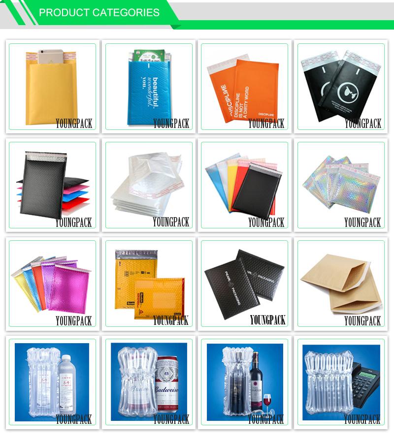 Custom Logo Printed Self-Sealing Poly Metallic Bubble Padded Envelope