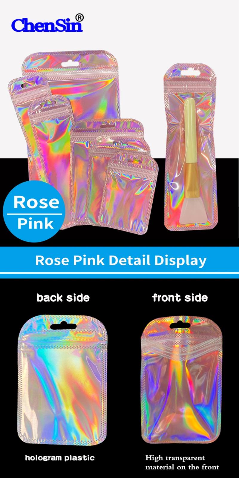 Multicolor Plastic Zip-Lock Bag for Accessory Transparent Packaging
