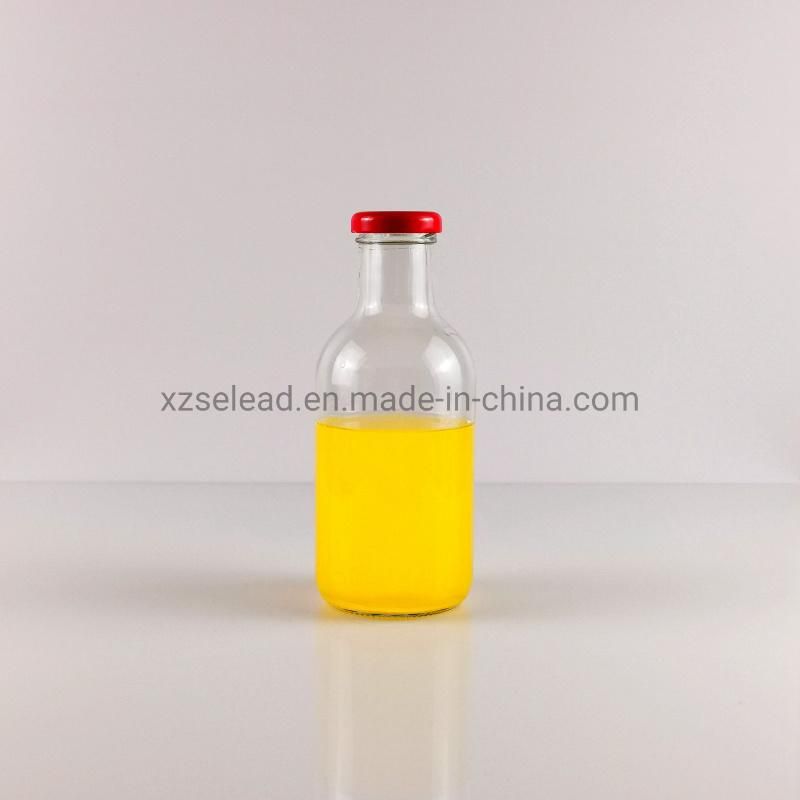 Customized Cold-Brew Bottle Milk Glass Beverage Bottle with Cap