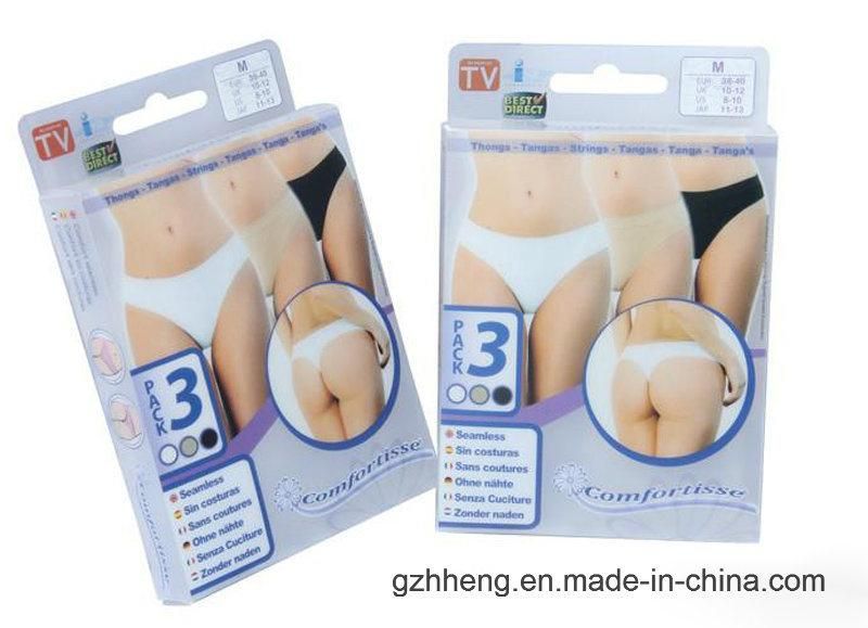 pants / underwear /swimming suit/bra coloured plastic printing box