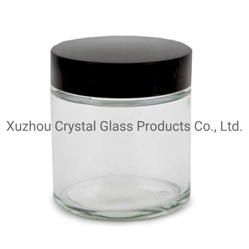 Amber Glass Cream Jar Glass Cosmetic Jars Cosmetic Packaging with Gold Lid OEM 30/50g