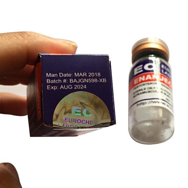 Laser Hologram Material Logo Foil 10 Ml Vial Steroid Label and Box