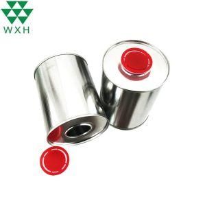 Round Glue Tin Cans for Lubricants Oil, Chemical Packaging