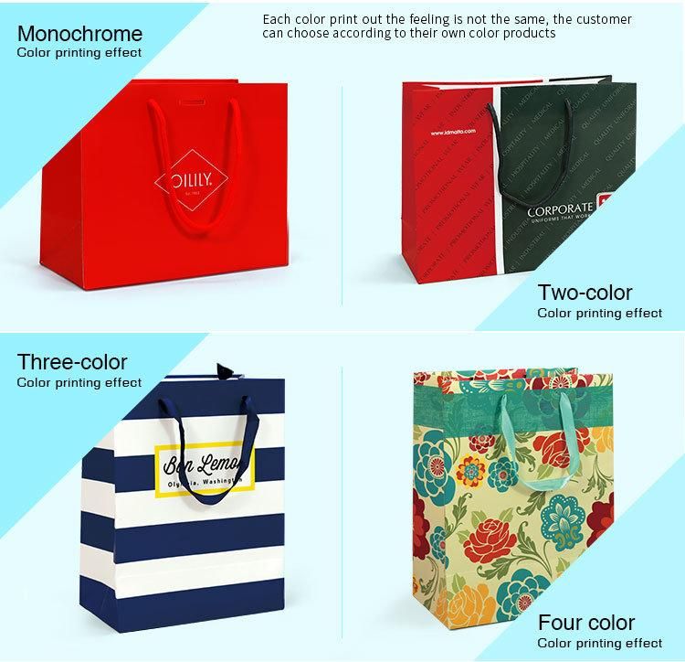Special Shape Custom Design Logo Printed Coated Paper Shopping Bag