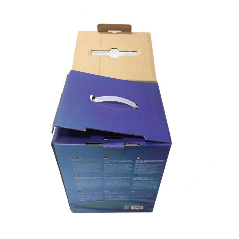 Easy Carry Glossy Finished Corrugated Box with Handle