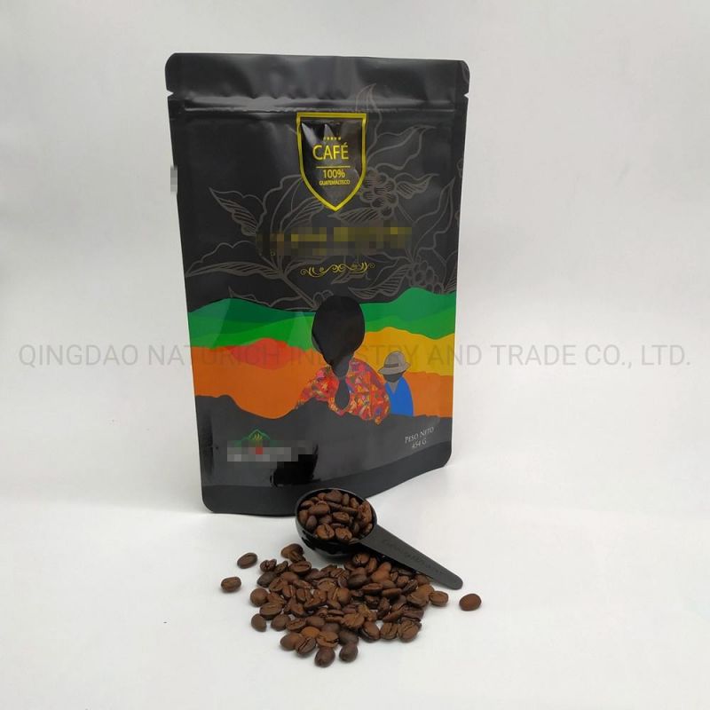 High Style 16oz/1lb Plastic Coffee Bag with Valve and Zipper