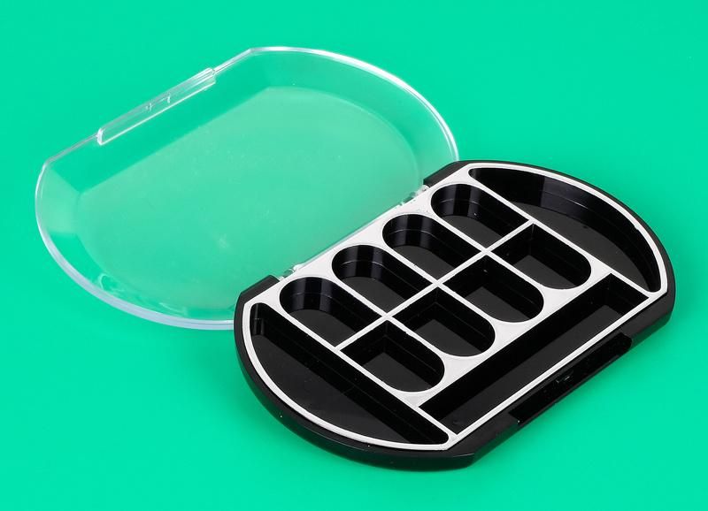Hot-Sale Popular Round Shape Eye Shadow Palette Plastic Palette 10 Holes Empty Palette for Eyebrow Powder Case