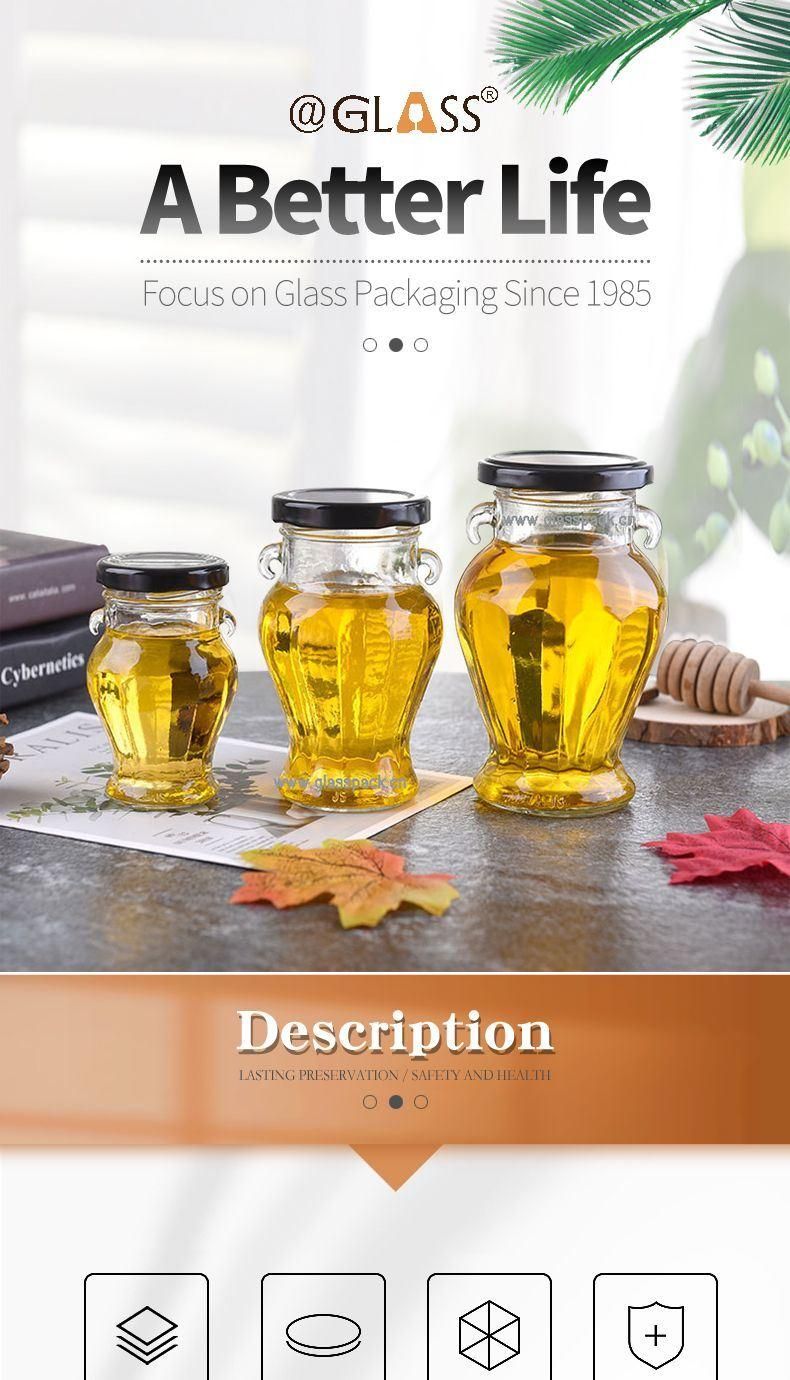Popular Glass Mason Jar with Handle and Straw