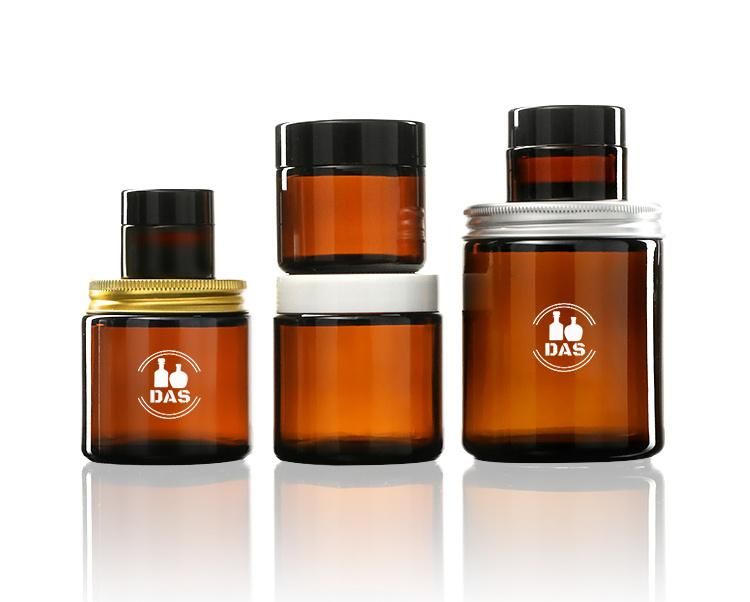 50ml 100ml 120ml 150ml 200ml 4oz Cosmetic Packaging Clear Pet Plastic Cream Jar with Plastic Lid