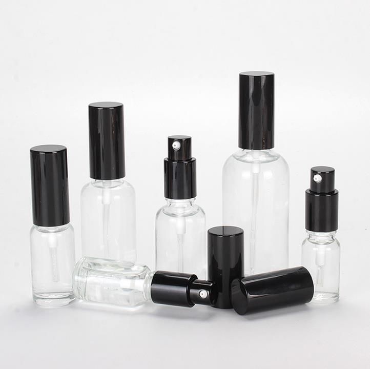 50ml 100ml Refillable Cosmetic Glass Bottle Essential Oil Lotion Pump Bottle Wholesale