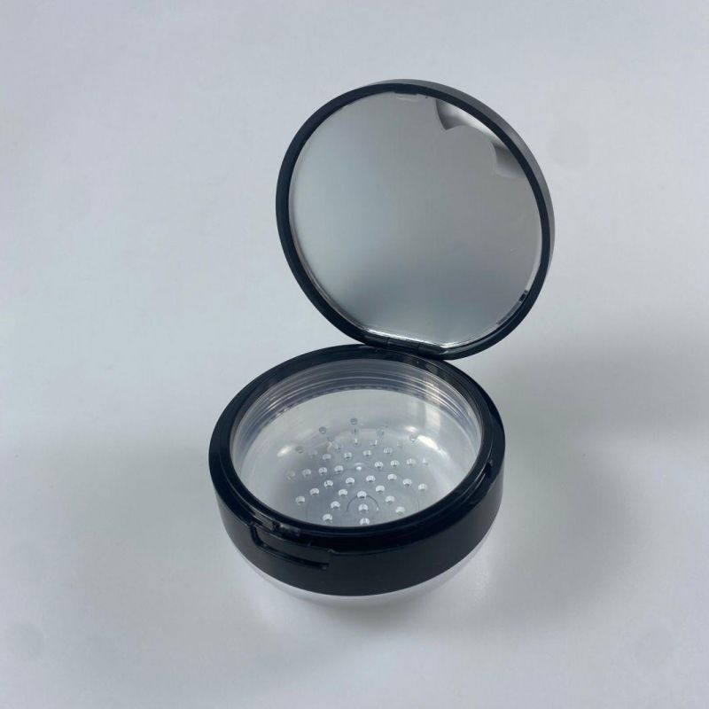 Round Transparent Powder Box Set Makeup Honey Powder Empty Box Packaging Materials