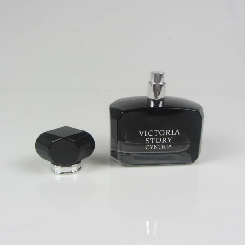 Empty Clear 100ml Round Glass Perfume Bottle Spray Bottle