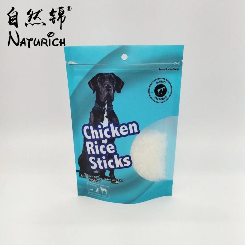 Flexible Pet Stand up Plastic Packaging Food Bag with Zipper