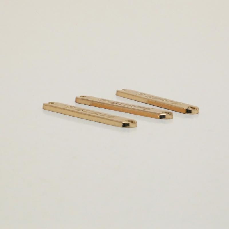 High Quality Gold Color Engrave Laser Metal Tag