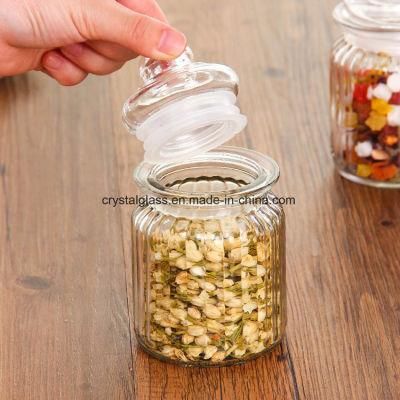 Tea-Leaves Storage Glass Jar, Large Storage Glass Jar