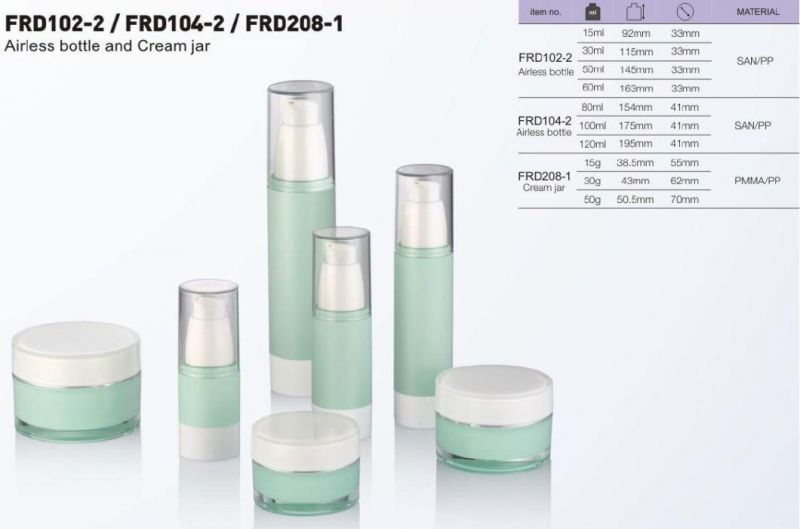 Customized Color 15ml 30ml 50ml 60ml High-End Plastic Cosmetic Packaging Acrylic Airless Lotion Perfume Bottles for Cosmetics