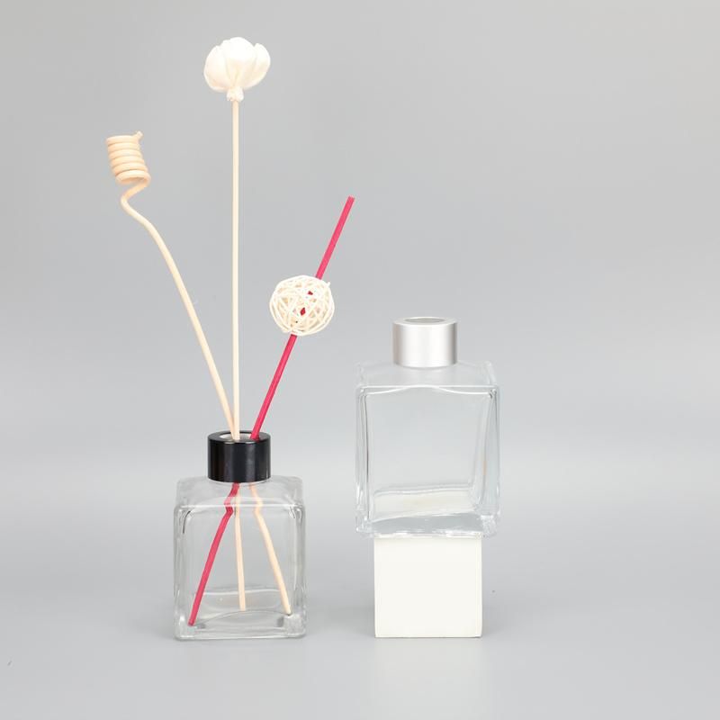 50ml Square Fragrance Bottle Transparent Diffuser Glass Bottle