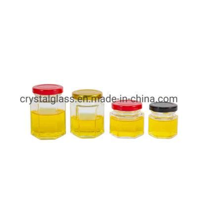 Six Edge Lead Free Baby Food Glass Container Jar Nuts Jar