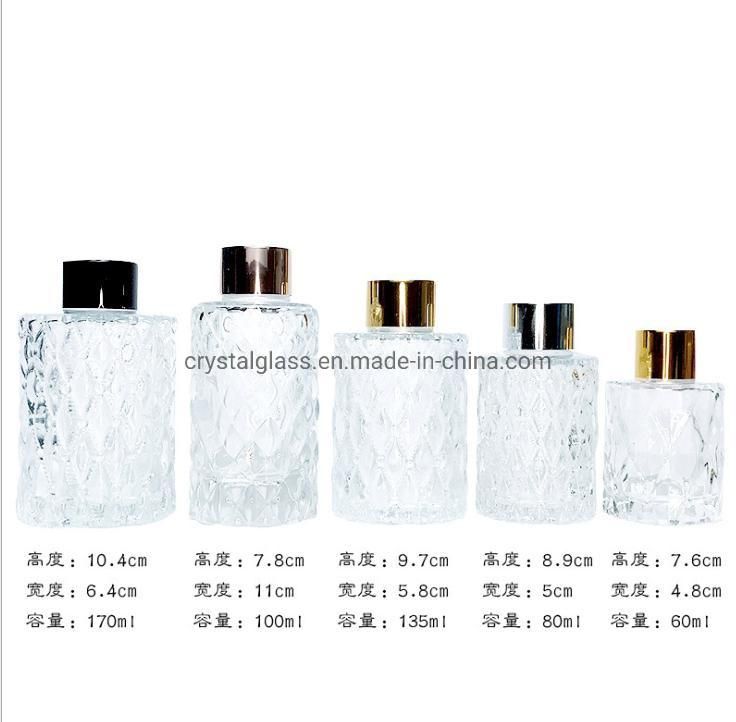 100ml Round Shape Diffuser Aroma Glass Bottle for Home Decoration