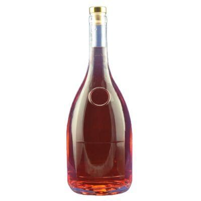 Premium Empty Cylinder Spirit 750ml Whisky Glass Vodka Bottle Price 700ml 500ml Vodka for Sale