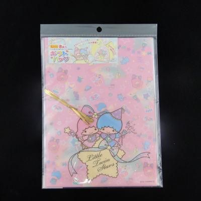 High-Quality Custom Cartoon Printed PE Gift Pouch Handle Bag
