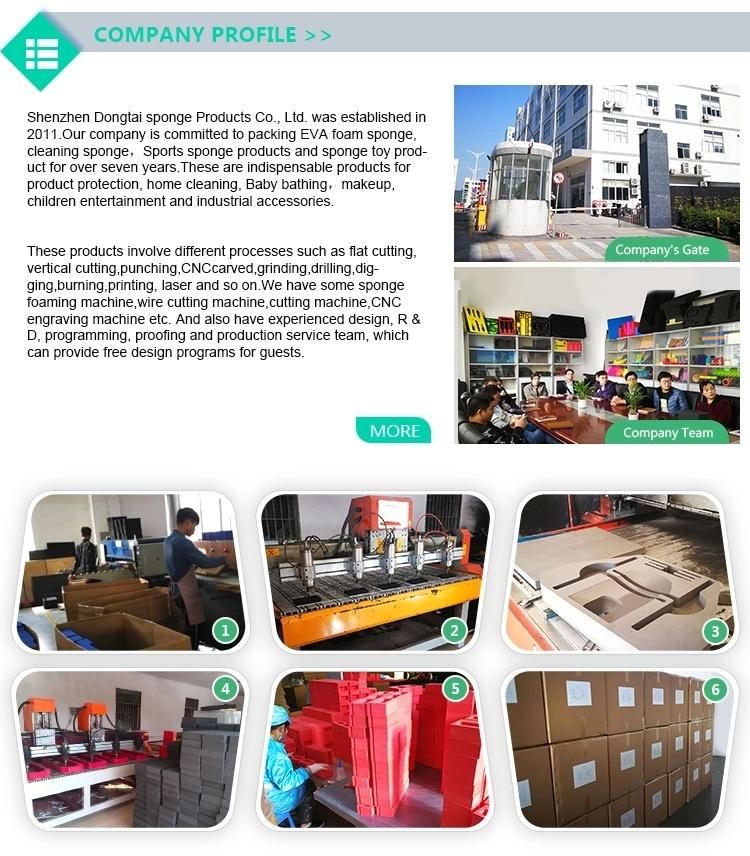 Custom Foam Inserts EVA Molded Package Foam CNC Cutting Packing