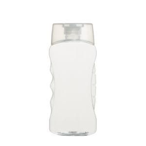 250ml 8oz Clear Plastic Pet Flat Squeezable Bottles for Shampoo and Skin Care Products