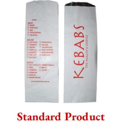 Tea Paper Bags for Kebab Chicken Takeway Bag