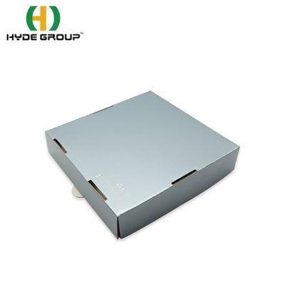 Sliver High Quality Recyclable Box Custom Food Packaging Delivery Pizza Box for Lunch