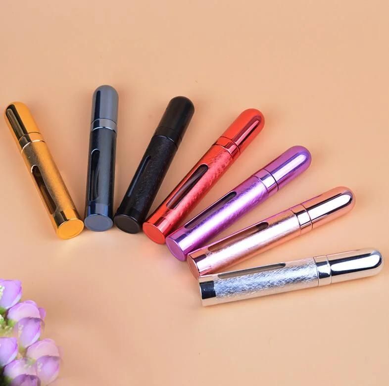 Aluminum Atomizer Perfume Bottle with Inside Glass Bottle