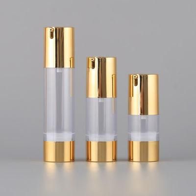 15ml30ml50ml Luxury Acrylic PMMA Airless Cosmetic Lotion Pump Bottles Airless Bottle Acrylic Plastic Cosmetic Bottle