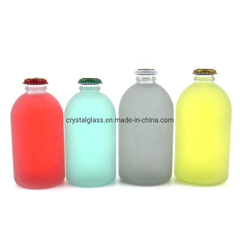 High Carbonated Beverage Glass Bottle with Crown Cap