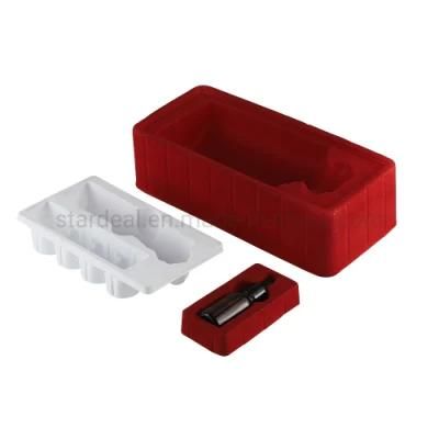 Customized Plastic Toys Blister Packs Flocking Blister Tray