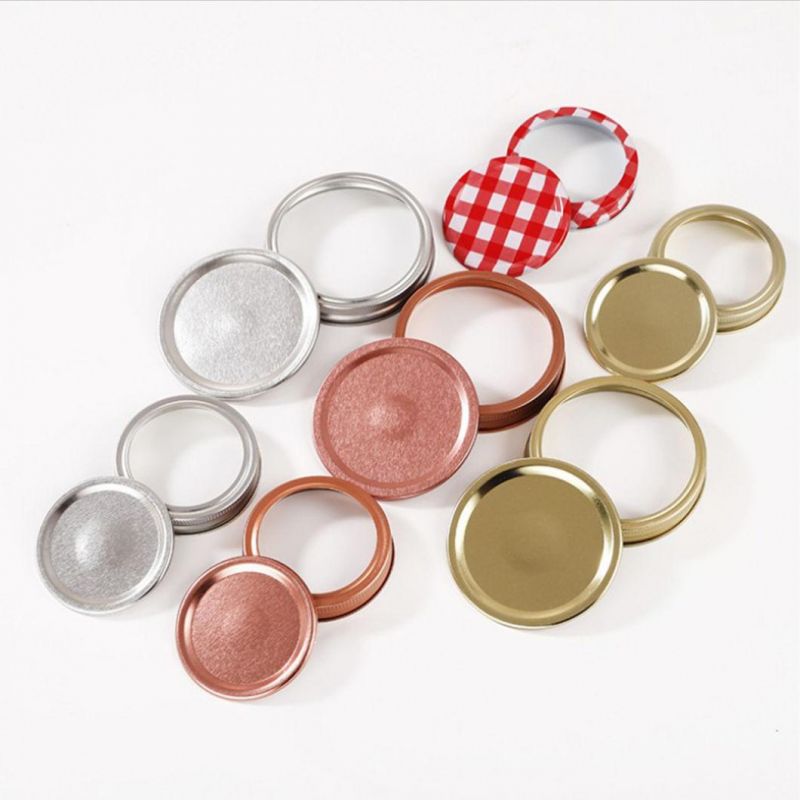 Mason Jar 4 Oz 8 Oz 12 Oz 16 Oz 32 Oz Jelly Jam Food Storage Glass Mason Jar with Regular Mouth Lid, Band