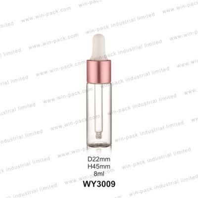 5ml 8ml 10ml 12ml 15ml Matte Gold Amber Clear Essential Oil Tube Glass Dropper Bottle