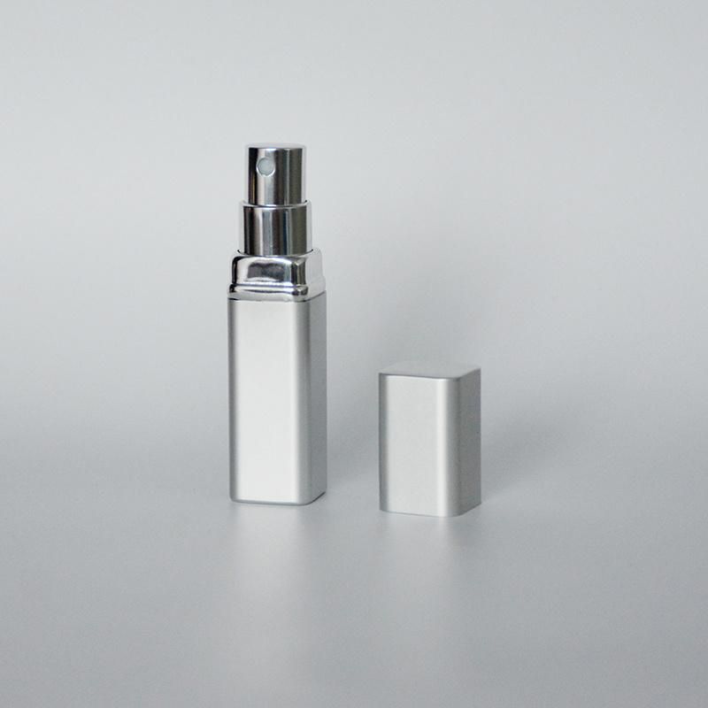 Aluminum Perfume Atomizer with Inner Glass Bottle Mini Pen Spray Bottle Portable Perfume Atomizer Square/Round Refillable Perfume Bottle
