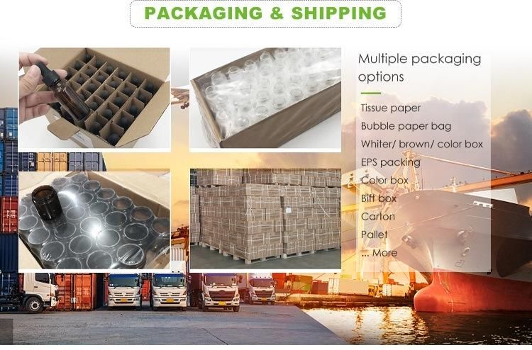 Custom Facial Skin Care Packaging Cosmetic Essence Cream Glass Bottle 30ml 50ml with Stick